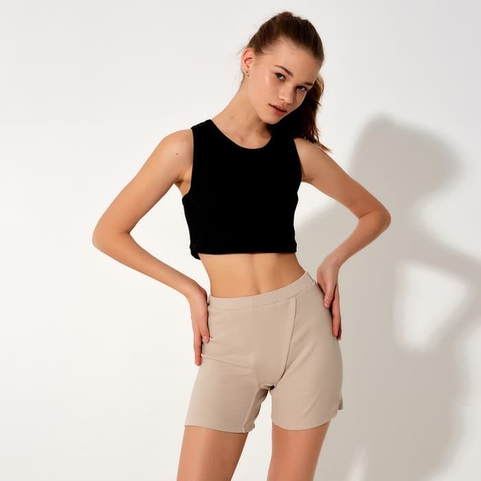 Топ женский MINAKU: Basic line, чёрный, размер 46