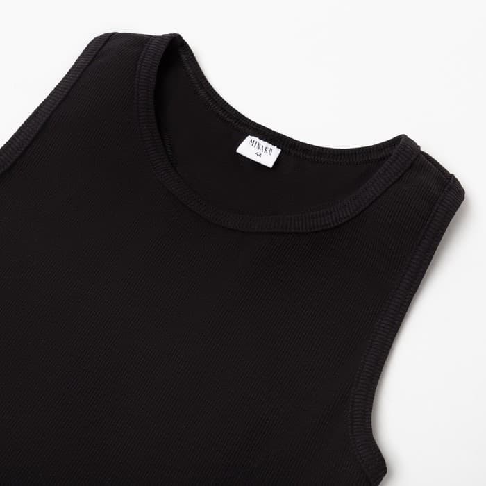 Топ женский MINAKU: Basic line, чёрный, размер 48