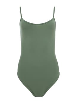 Боди женское MINAKU: Basic line цвет оливковый, размер 42