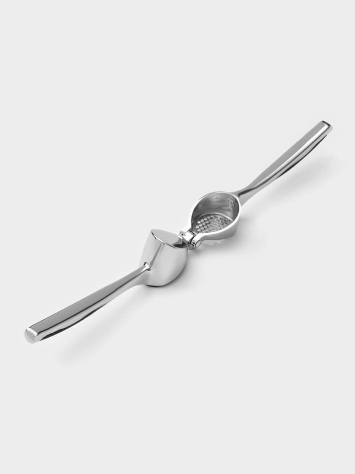 Пресс для чеснока Доляна Shapes, 17×4.7×3.2 см, рабочая часть 4×3 см, нержавеющая сталь, серебристый