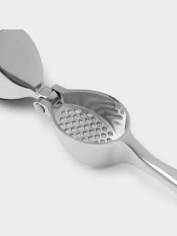 Пресс для чеснока Доляна Shapes, 17×4.7×3.2 см, рабочая часть 4×3 см, нержавеющая сталь, серебристый