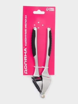 Пресс для чеснока Доляна Shapes, 17×4.7×3.2 см, рабочая часть 4×3 см, нержавеющая сталь, серебристый