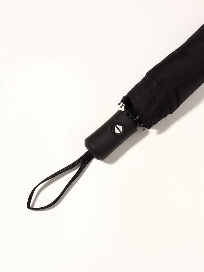 Зонт автоматический Black, 3 сложения, 8 спиц, R=48/55 см, d=96 см, чёрный