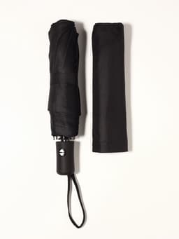 Зонт автоматический Black, 3 сложения, 8 спиц, R=48/55 см, d=96 см, чёрный