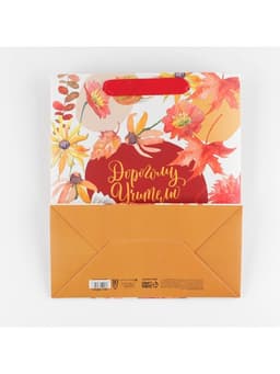 Пакет подарочный ламинированный, упаковка, «Дорогому учителю», ML 27×23×11.5 см