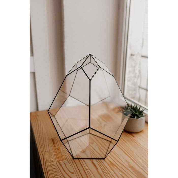 Флорариум «Бутон», стекло, швы чёрные