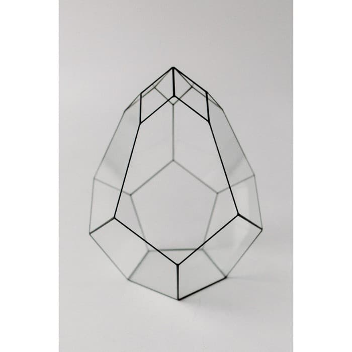 Флорариум «Бутон», стекло, швы чёрные