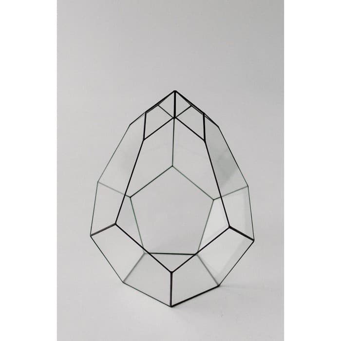 Флорариум «Бутон», стекло, швы чёрные