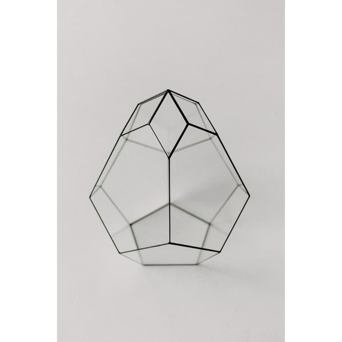 Флорариум «Бутон», стекло, швы чёрные