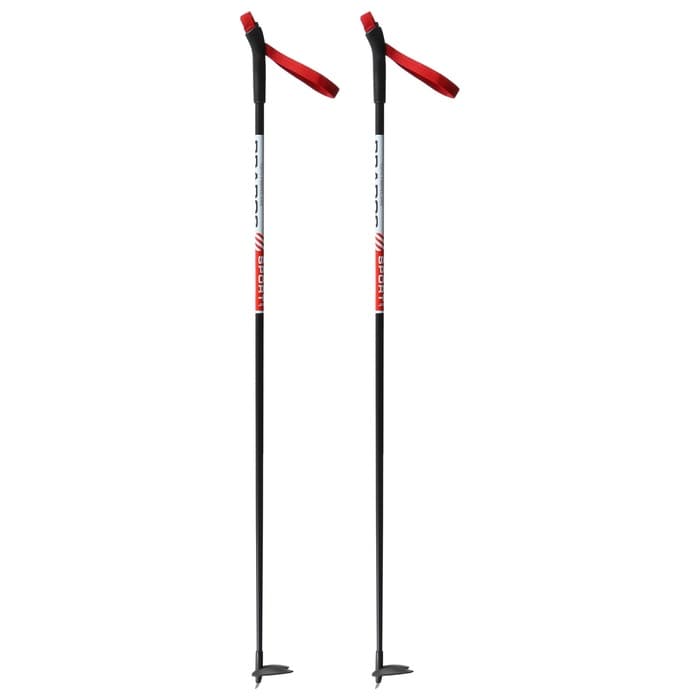 Палки лыжные стеклопластиковые, длина 120 см, цвет МИКС