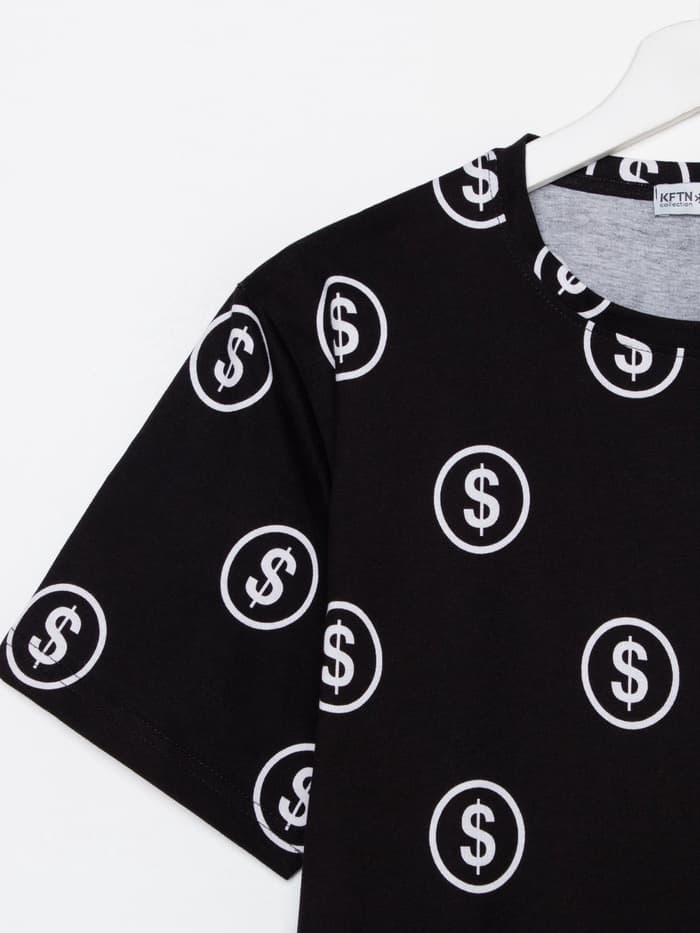 Пижама мужская KAFTAN Money, размер 48, чёрная