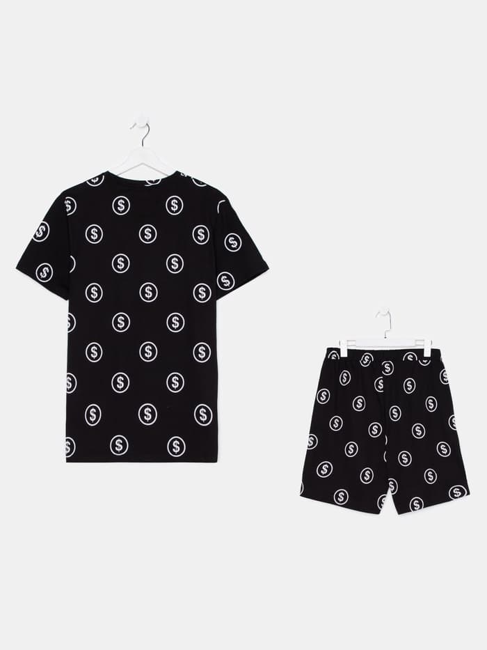 Пижама мужская KAFTAN Money, размер 56, чёрная