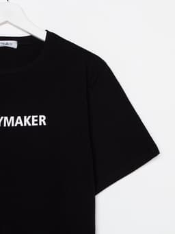 Пижама мужская (футболка, шорты) KAFTAN Moneymaker, размер 50, чёрная