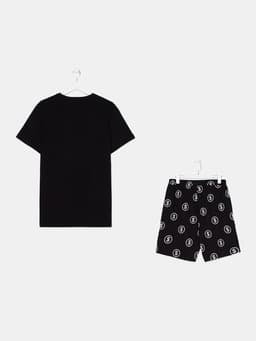 Пижама мужская (футболка, шорты) KAFTAN Moneymaker, размер 56, чёрная