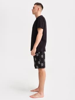 Пижама мужская (футболка, шорты) KAFTAN Moneymaker, размер 56, чёрная