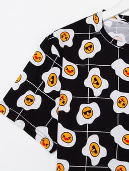 Пижама мужская KAFTAN «Яйца», размер 50, чёрная