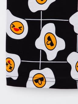 Пижама мужская KAFTAN «Яйца», размер 56, чёрная