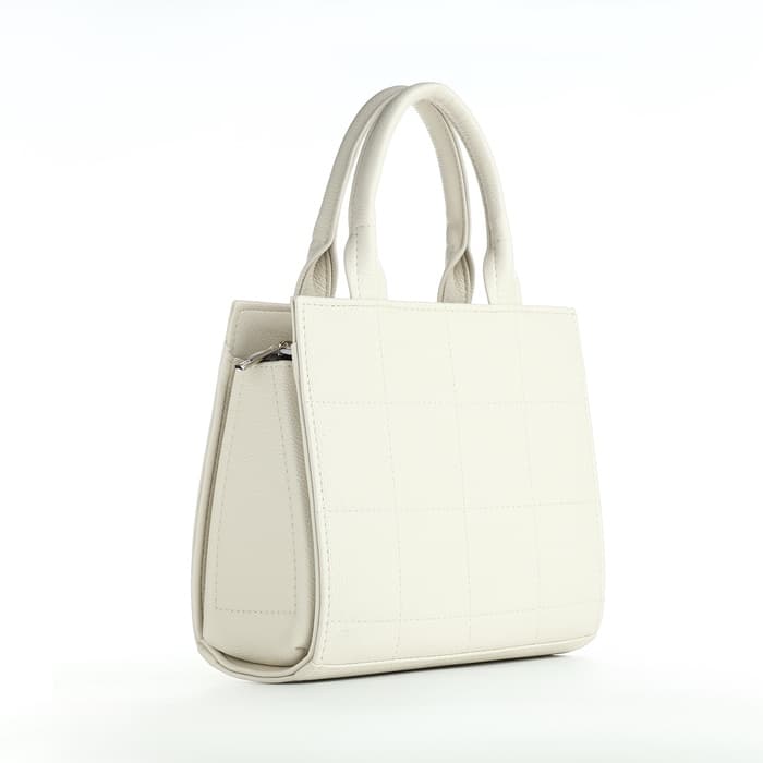 Сумка женская тоут TEXTURA на молнии, 25×12×22 см, белый