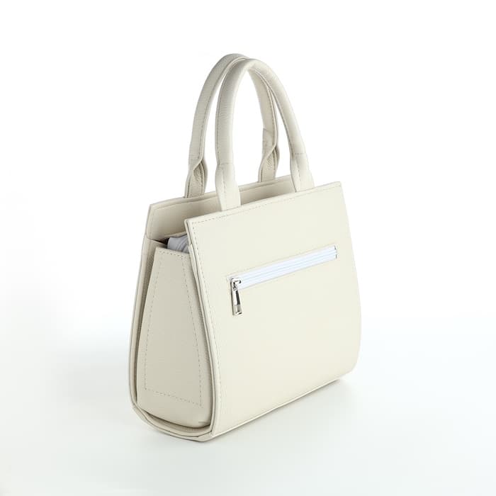 Сумка женская тоут TEXTURA на молнии, 25×12×22 см, белый