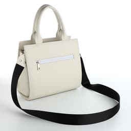 Сумка женская тоут TEXTURA на молнии, 25×12×22 см, белый