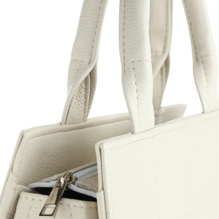 Сумка женская тоут TEXTURA на молнии, 25×12×22 см, белый