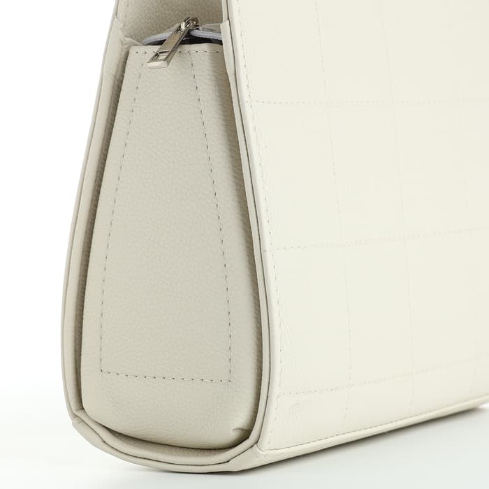 Сумка женская тоут TEXTURA на молнии, 25×12×22 см, белый