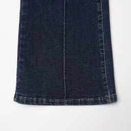 Джинсы женские клёш со стрелкой MINAKU: Jeans Collection, размер 42, тёмно-синие