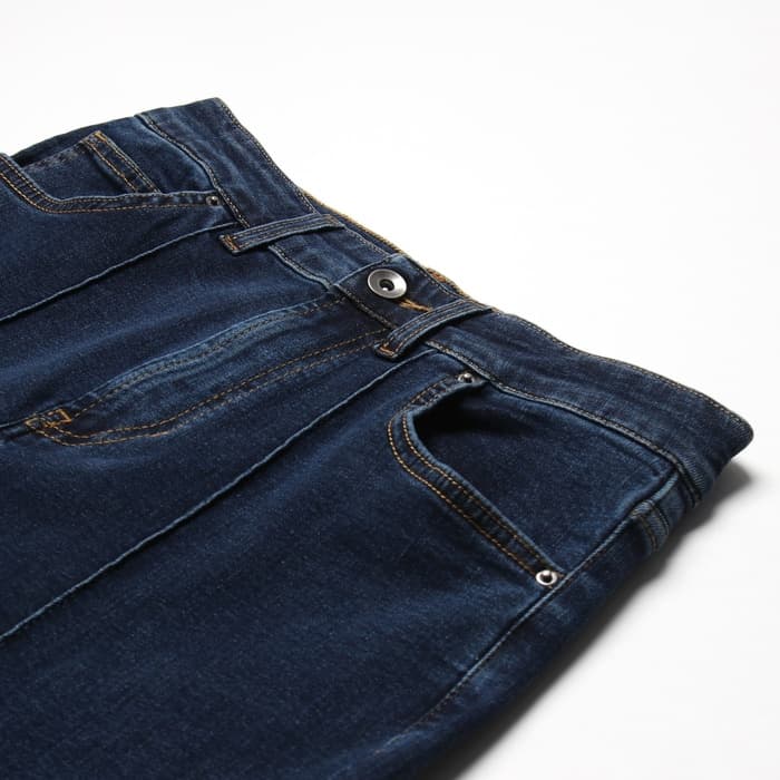Джинсы женские клёш со стрелкой MINAKU: Jeans Collection, размер 42, тёмно-синие