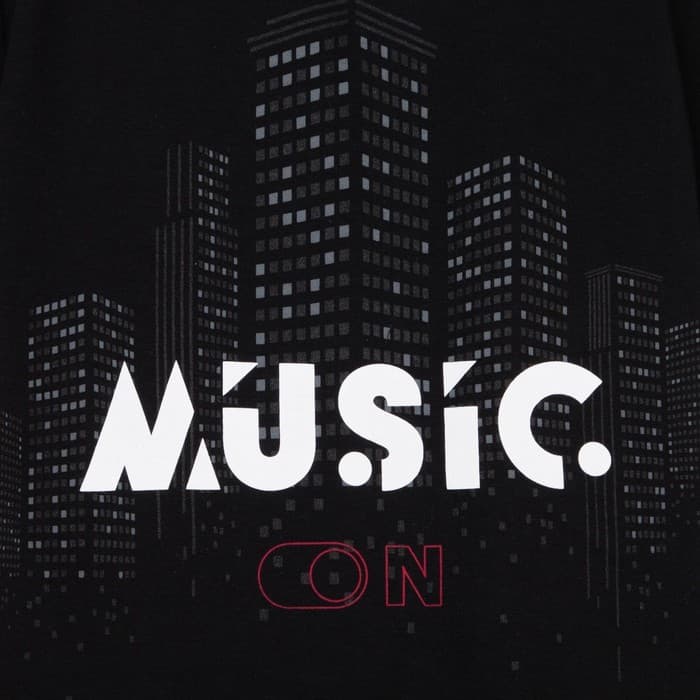 Футболка для мальчика KAFTAN: Hype Music, чёрная, рост 134-140 см