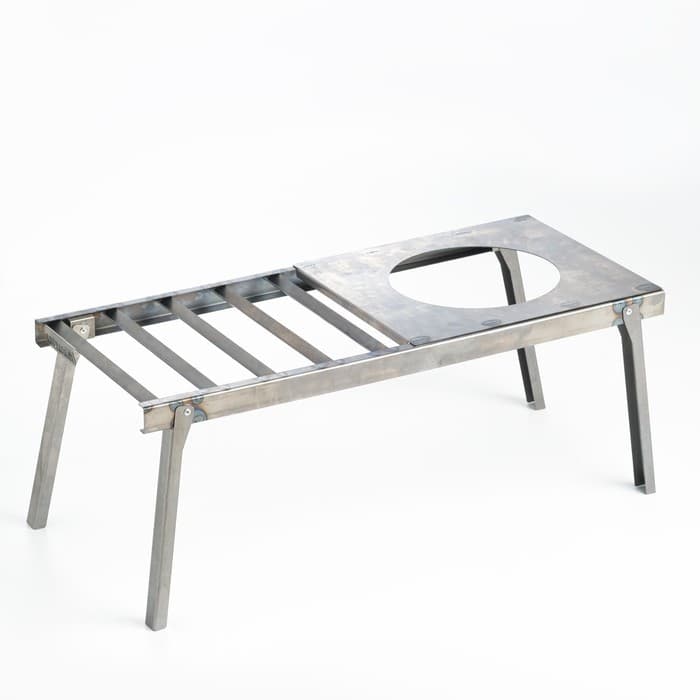 Решетка костровая «Следопыт» с подставкой под казан, d=20 см, 66×30×26 см