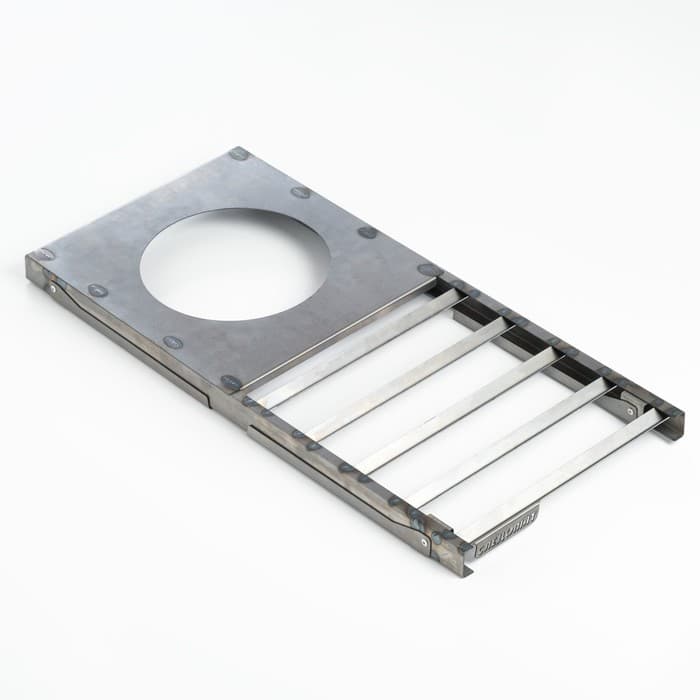 Решетка костровая «Следопыт» с подставкой под казан, d=20 см, 66×30×26 см