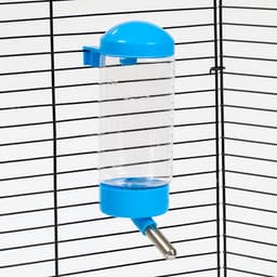 Поилка для клетки, 400 мл, 9×6×20 см, голубая