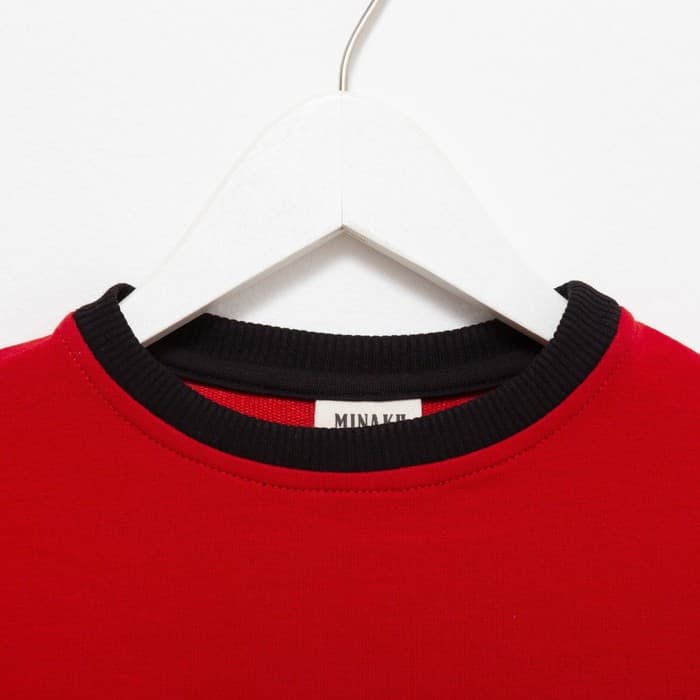 Джемпер для мальчика MINAKU: Casual Collection KIDS, красный, рост 128 см