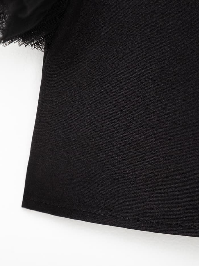 Платье нарядное для девочки MINAKU: PartyDress, прямое, чёрное, рост 98-104 см