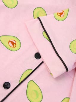 Пижама женская (рубашка, шорты) KAFTAN Avocado, размер 40-42, розовая