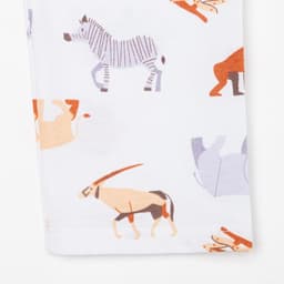 Пижама детская: рубашка, брюки KAFTAN: Animal, белая, рост 98-104 см