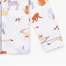 Пижама детская: рубашка, брюки KAFTAN: Animal, белая, рост 98-104 см