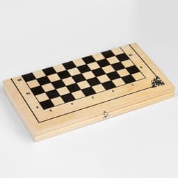 Шашки деревянные, настольная игра «Стоклеточные», международные, с доской 40×40×3.5 см