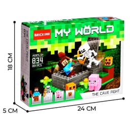 Конструктор блочный «Мой мир» Brick, 89 деталей