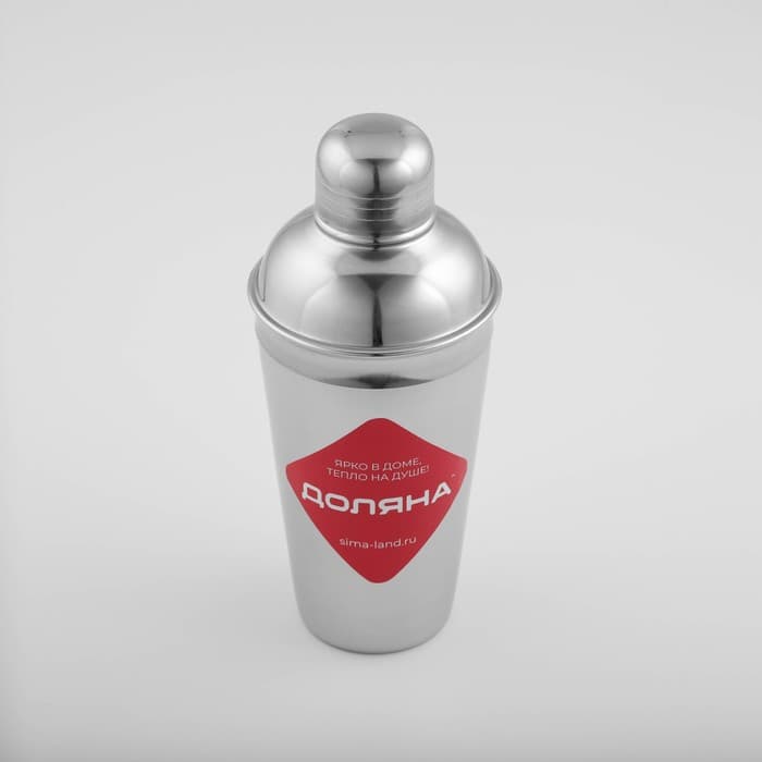 Шейкер Доляна, 500 мл, нержавеющая сталь, хромированный