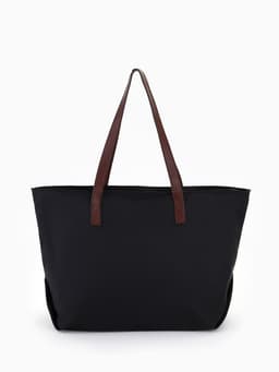 Сумка-шопер женская на молнии, размер 40×19×30 см, чёрная