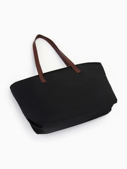 Сумка-шопер женская на молнии, размер 40×19×30 см, чёрная