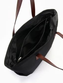 Сумка-шопер женская на молнии, размер 40×19×30 см, чёрная