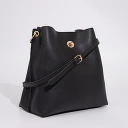 Сумка женская на застёжке, чёрная