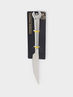 Нож столовый Magistro Workshop, длина 22.5 см, нержавеющая сталь, серебристый