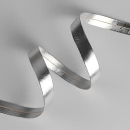 Косая бейка, кожзам, 15 мм, 10±1 м, цвет серебряный