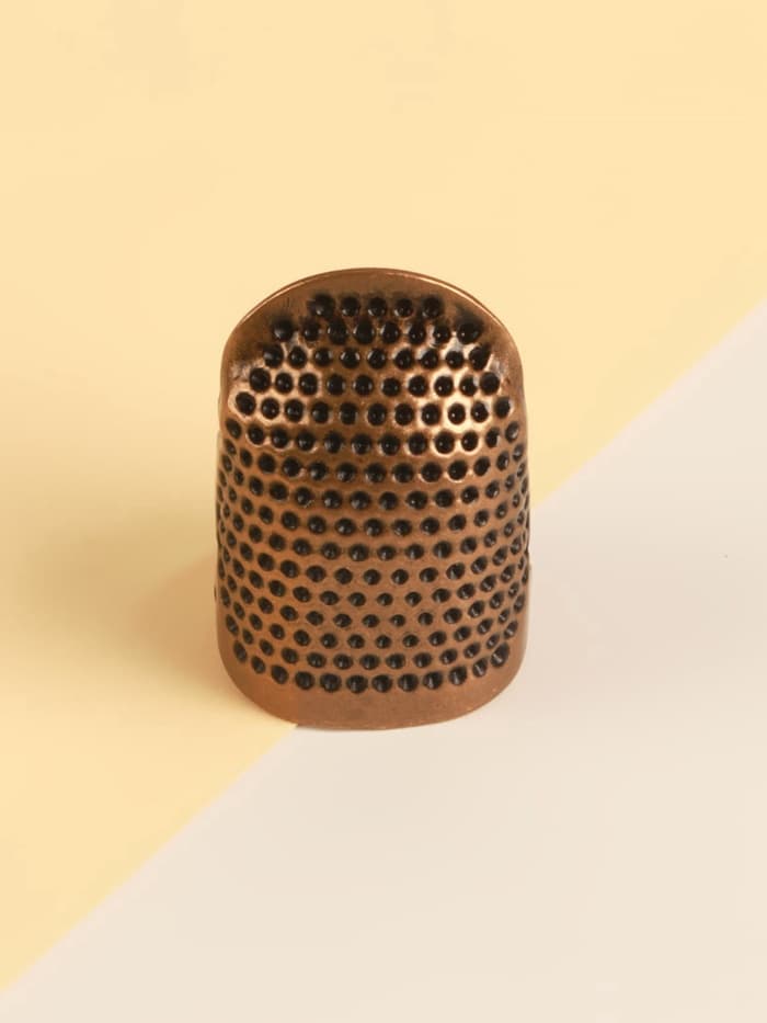 Напёрсток раздвижной, для длинных ногтей, размер М, цвет бронзовый