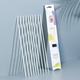 Набор фибровых палочек для ароматического диффузора, 25×0.3 см, 10 штук, белый