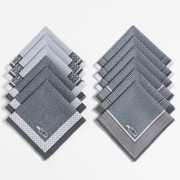 Платки носовые мужские «Этель. Анджело», 30×30 см, набор 12 шт., хлопок 100%, рисунок МИКС, серые