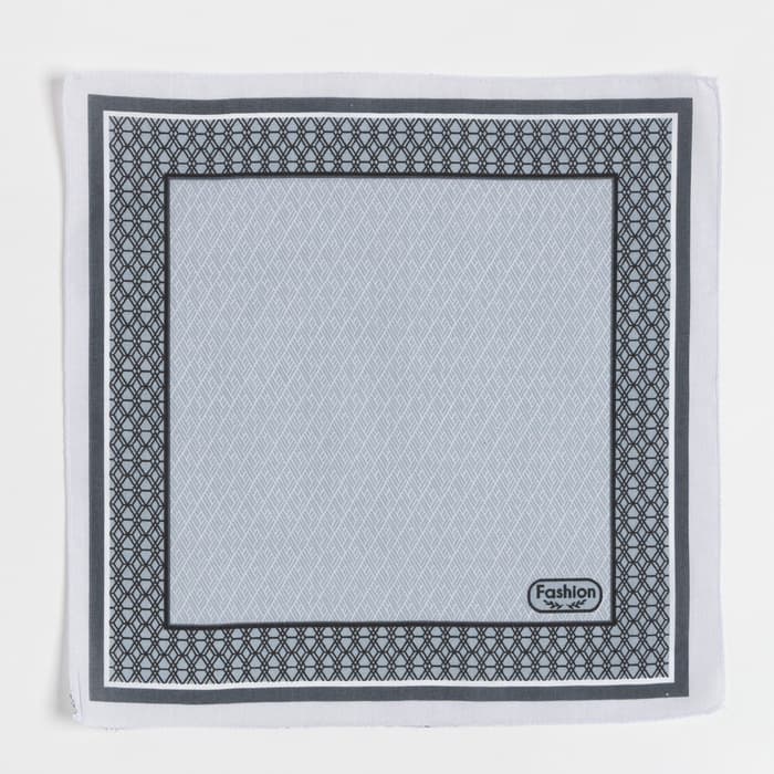Платки носовые мужские «Этель. Анджело», 30×30 см, набор 12 шт., хлопок 100%, рисунок МИКС, серые